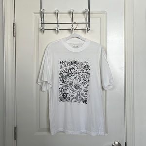 Anine Bing Ashton Doodle Tee AB x iscreamcolour, Small